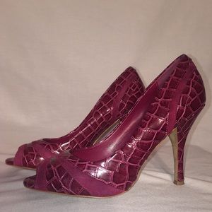 White House | Black Market Peep Toe Heels